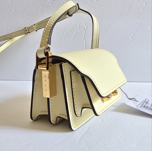 MARNI Nano Trunk Crossbody Bag Light Yellow - Picture 3 of 10